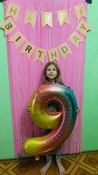 Шторка занавес из дождика для фотозоны, 2х1 м., цвет - pink