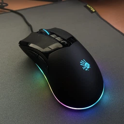 Игровая компьютерная мышка A4tech W90 Max Bloody, Optical, Activated, RGB подсветка Stone Black