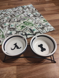 Подставка с мисками из керамики для собак Trixie Eat on Feet 250 мл (4011905246406) фото от покупателей 2