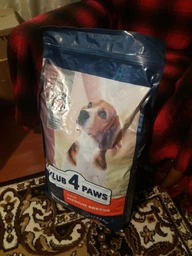 Cухой корм CLUB 4 PAWS PREMIUM Клуб 4 лапы для взрослых собак средней породы, 14 кг фото от покупателей 9