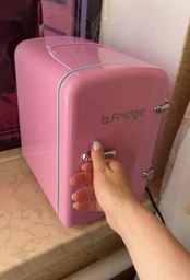 Холодильник для косметики B.FRIDGE з ретро ручкою 4 літри рожевий фото от покупателей 1