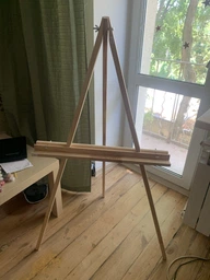 Мольберт Rosa Studio тренога деревянный (сосна) (60*75*160см, макс размер полотна 150см) в упаковке GPТ500457931