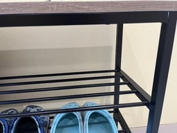 Полка металлическая для обуви J4-60-LOFT (обувница лофт, полка для обуви в стиле Лофт) фото от покупателей 8