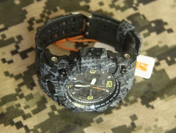 Тактические военные часы Skmei Premium 56710 (Серия Military) Черные с серым фото от покупателей 3