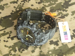 Тактические военные часы Skmei Premium 56710 (Серия Military) Черные с серым фото от покупателей 2