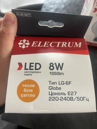 Світлодіодна лампа Electrum 8W E27 2700K ретро (A-LG-0477) фото від покупців 1