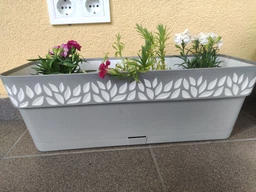 Вазон прямокутний Stefanplast Opera Cloe 18 х 50 х 17 см Графіт/світло-сірий (94403) фото от покупателей 2