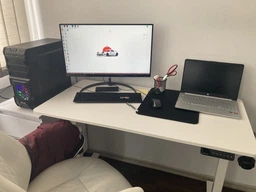 Стол с электрорегулировкой высоты RZTK eDesk 2 1200 х 600 мм Black фото от покупателей 1
