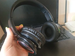 Бездротові навушники Picun B12 Bluetooth з функцією плеєра та RGB підсвічуванням Black (3_01835)