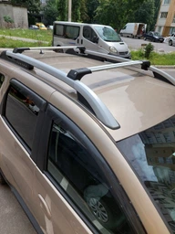 Перемычки на рейлинг под ключ Wingbar V1 (2 шт) Серые для Renault Duster 2018-2024 гг фото от покупателей 1