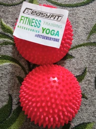 Полусфера массажная балансировочная YogaLife красная (массажер для ног, стоп)