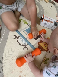 Гантелі неопренові LiveUp Neoprene Dumbbell 2х1 кг пара Orange (LS2002-B1)