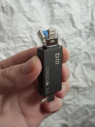 Перехідник micro SD на USB/Type-C/Lightning/A/OTG - адаптер-кардрідер DM USB DM-CR23 (770008698)