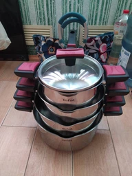 Набор посуды Tefal Cook&Clip 10 предметов (G723SA74) фото от покупателей 17