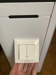 Вимикач двоклавішний з підсвіткою Panasonic Arkedia Slim білий WNTC0010-2WH фото від покупців 5