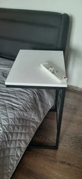Приставний Столик Террі Ferrum-decor 650x440x330 Чорний метал ДСП Бетон 16 мм (TERR007) фото від покупців 2