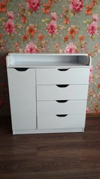 Пеленальний комод Baby Comfort Basic 4+1 білий фото від покупців 1