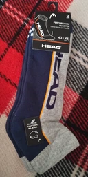 Шкарпетки Head Performance Quarter 2-pack 43-46 white/gray 781009001-062 фото від покупців 4