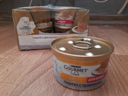 Влажный корм для котят Gourmet Gold, паштет с телятиной, 12 шт. по 85 г фото от покупателей 13