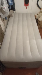 Надувне велюрове ліжко Intex (152 х 203 х 51 см) до 270 кг. Двоспальне з електронасосом (64164) фото від покупців 2