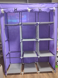 Складной тканевый шкаф для одежды и обуви 175х130х45 см Storage Wardrobe каркасный шкаф для одежды