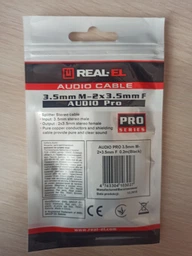 Кабель Real-El Audio Pro 3.5 мм M - 2x3.5 мм F 0.2 м Black (EL123500039) фото от покупателей 1