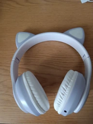 Беспроводные Bluetooth наушники CAT STN-28 Гарнитура с микрофоном FM радио + AUX, подсветка (Синий) фото от покупателей 1