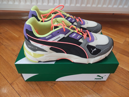 Buty sportowe męskie z siatką na platformie do kostki Puma LqdCell Extol Archive.Vio 37344201 40 25.5 cm Biały/Czarny (4062452994975)