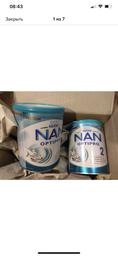 Детская смесь молочная сухая NAN 2 Optipro с 5 олигосахаридами и L. Reuteri для детей от 6 месяцев 800 г (8445291444256) фото от покупателей 7