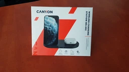 Бездротовий зарядний пристрій Canyon WS-202 2 в 1 QI Black (CNS-WCS202B) фото від покупців 1