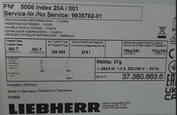Морозильная камера Liebherr GP 2733 Frost Protect (FNF5006) фото от покупателей 1