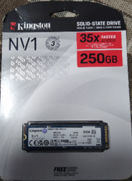 SSD диск Kingston NV1 250GB NVMe M.2 2280 PCIe 3.0 x4 (SNVS/250G) фото от покупателей 17