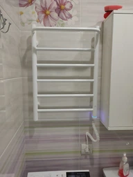 Электрический полотенцесушитель Laris Прайм ЧК6 400х600 Э белый (73207867) правый фото от покупателей 2