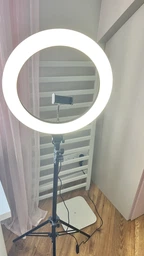 Кольцевая светодиодная LED лампа RING 39 см с штативом 2м Набор для блогера и визажиста 2 в 1 фото видео Селфи кольцо фото от покупателей 2