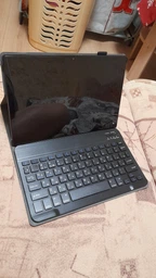 Чехол-клавиатура с подсветкой для Samsung Galaxy Tab A8 10.5" 2021-2022 (SM-X200 / SM-X205) укр раскладка черный (004103) фото от покупателей 5
