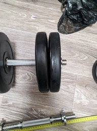 Гантелі набірні Newt Rock Pro-R композитні в пластиковій оболонці pro 2 шт по 9 кг (NE-PL-R-009-2) фото від покупців 12