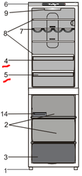 Двухкамерный холодильник Whirlpool W7 811I W