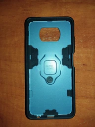 Чехол Iron Ring для Xiaomi Poco X3 / X3 Pro бампер противоударный с подставкой&nbsp;Dark-Blue фото от покупателей 4