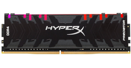 DDR4 Kingston RGB HyperX Predator 16GB 3200MHz CL16 Black DIMM (HX432C16PB3A/16)
