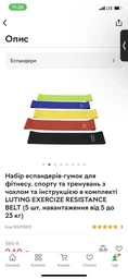 Фітнес Гумки Lutino Набір з 5 штук (FRLN5)