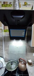 Белая вытяжка для кухни настенная декоративная наклонная Minola HDN 5202 WH/INOX 700 LED, шириной 50 см фото от покупателей 2