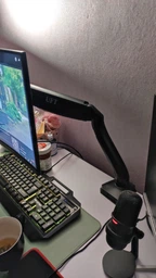 Настольное крепление кронштейн пантограф 75х75 100х100 на диагональ 22"-35" UFT MM1 Mount Black