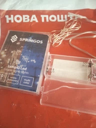 Гирлянда на батарейках Springos 1.9 м 20 LED CL0005 Warm White фото от покупателей 1