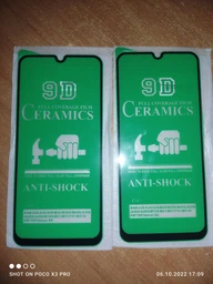 Защитное гибкое стекло Ceramic Glass 9D для Samsung Galaxy A20 / A30 / A30s / A50 / A50s / M21 /M30 / M30s / M31 Black Глянцевое