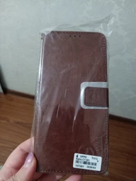 Чехол Idewei для Realme C11 2021 / RMX3231 книжка кожа PU с визитницей коричневый