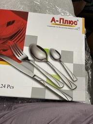 Набор столовых приборов ложки вилки ножи Cutlery Set (24 Предмета) фото от покупателей 6