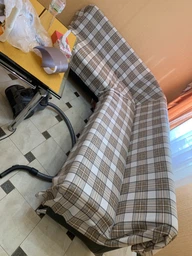 Плед флисовый Home Line Полар Клетка 130х160 см Бежевый (2600001644722) фото от покупателей 6