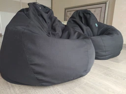 Крісло мішок груша Овал Coolki Рогожка XXXL 140x100 фіолетовий фото від покупців 7