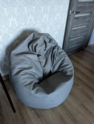 Крісло мішок груша Овал Coolki Рогожка XXXL 140x100 фіолетовий фото від покупців 6
