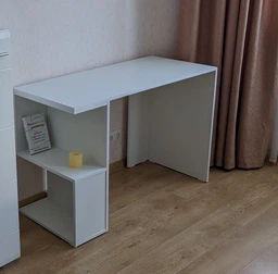 Компьютерный стол Furnigrade КС2 белый 75х120х50